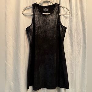 NWT Dillards Angie Shimmering Black Mini Dress - small